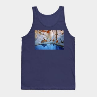 Marble quarry at Naxos island - Cyclades, Greece Tank Top
